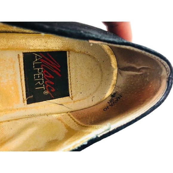 VTG Marc Alpert colorful embroidered suede ballet flats sz 9 N - Picture 4 of 5